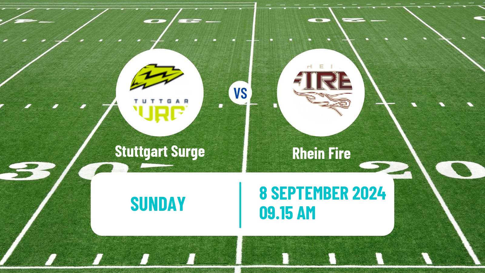 American football European League of American Football Stuttgart Surge - Rhein Fire