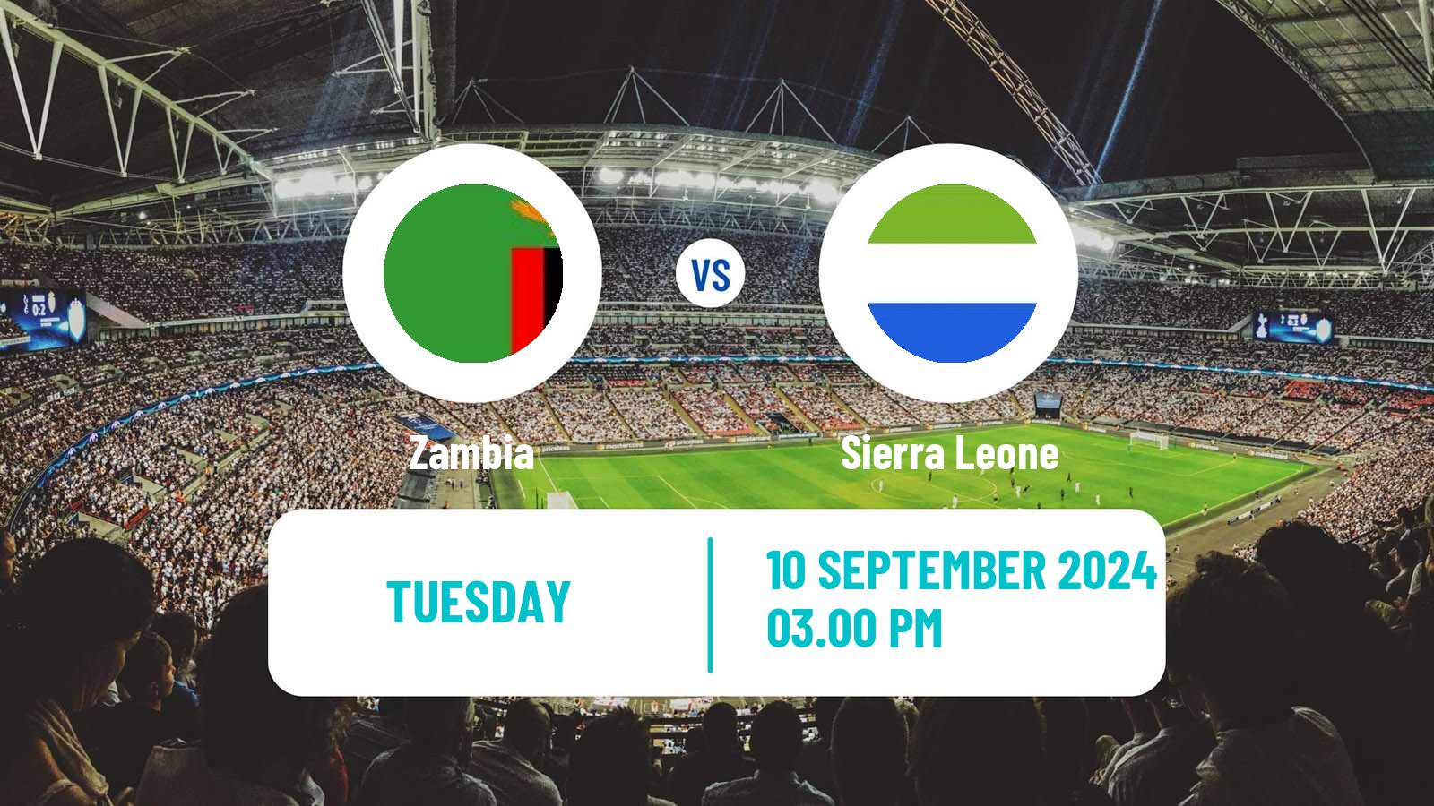 Soccer Africa Cup of Nations Zambia - Sierra Leone