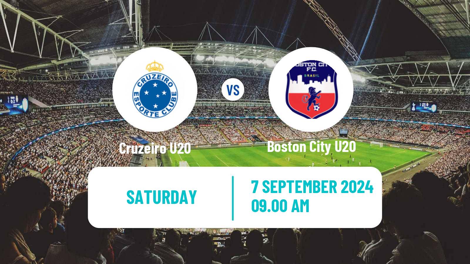 Soccer Brazilian Mineiro U20 Cruzeiro U20 - Boston City U20