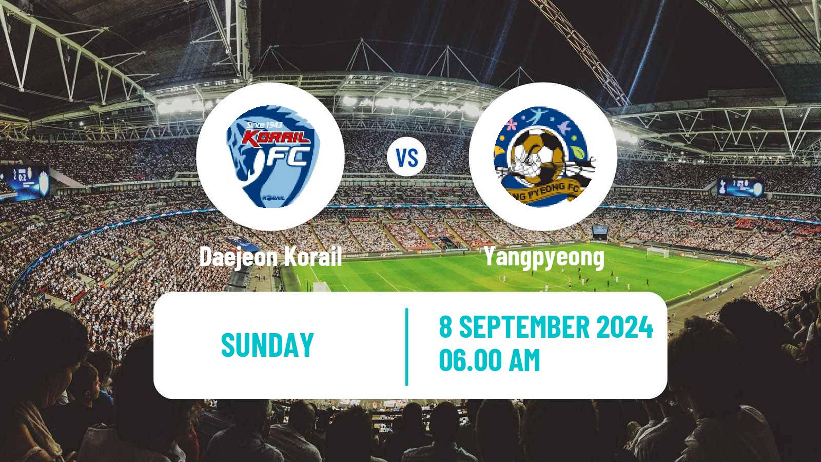 Soccer South Korean K3 League Daejeon Korail - Yangpyeong