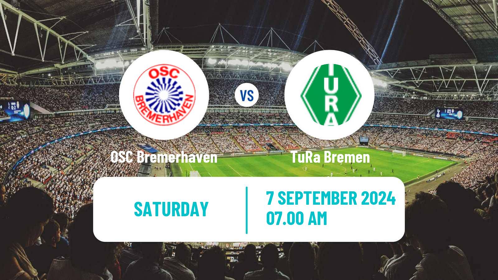 Soccer German Oberliga Bremen OSC Bremerhaven - TuRa Bremen