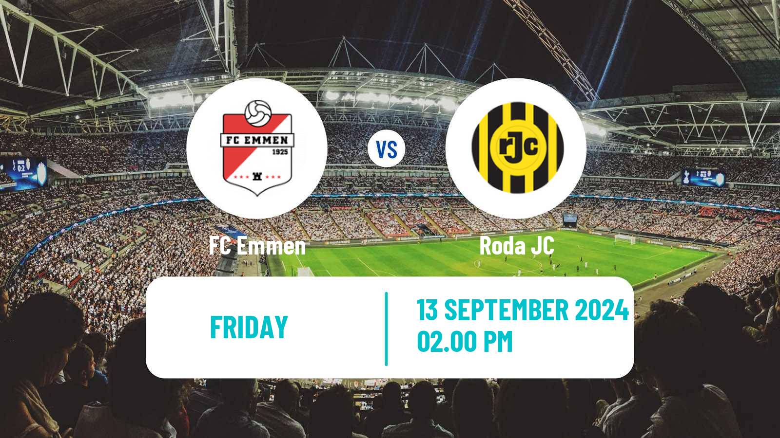 Soccer Dutch Eerste Divisie Emmen - Roda