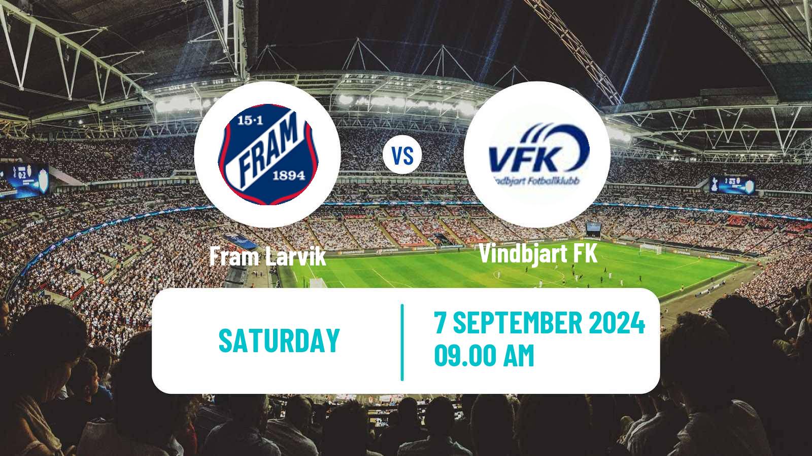 Soccer Norwegian Division 3 - Group 2 Fram Larvik - Vindbjart