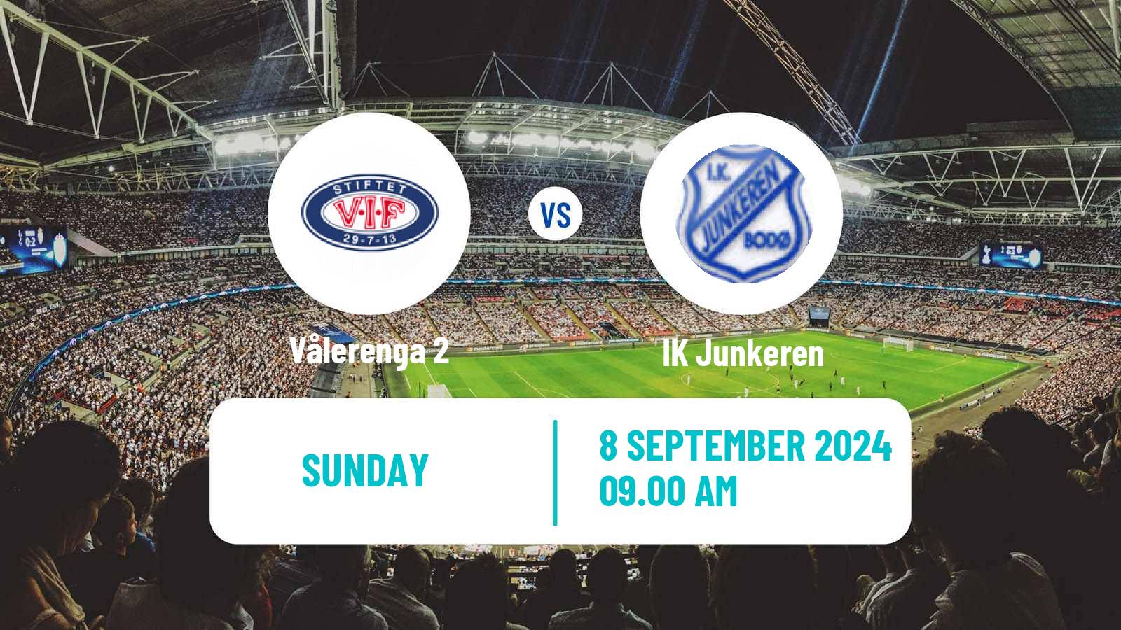 Soccer Norwegian Division 2 - Group 2 Vålerenga 2 - Junkeren