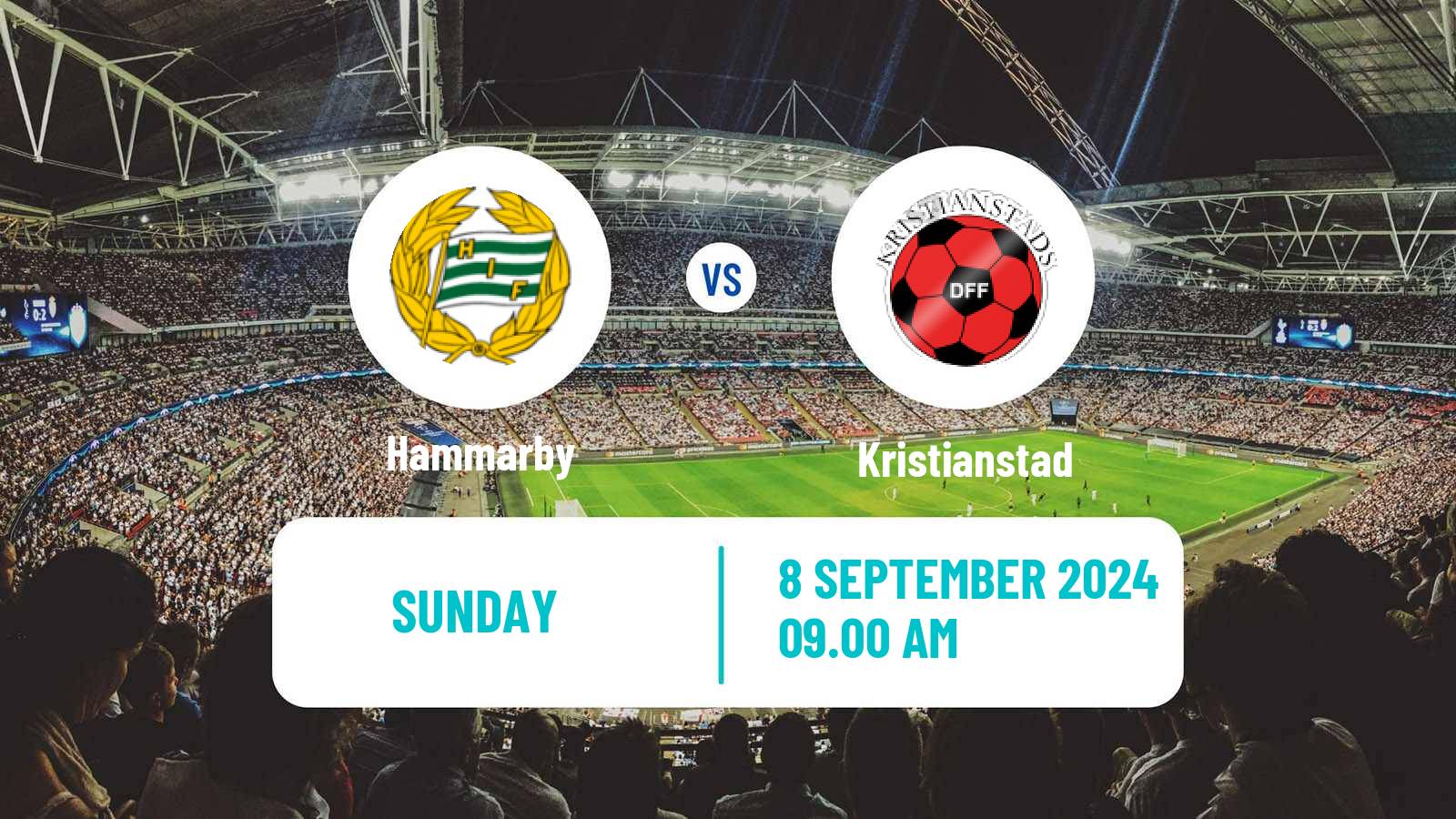 Soccer Swedish Allsvenskan Women Hammarby - Kristianstad