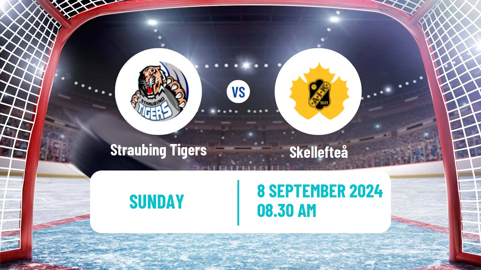 Hockey Champions League Ice Hockey Straubing Tigers - Skellefteå