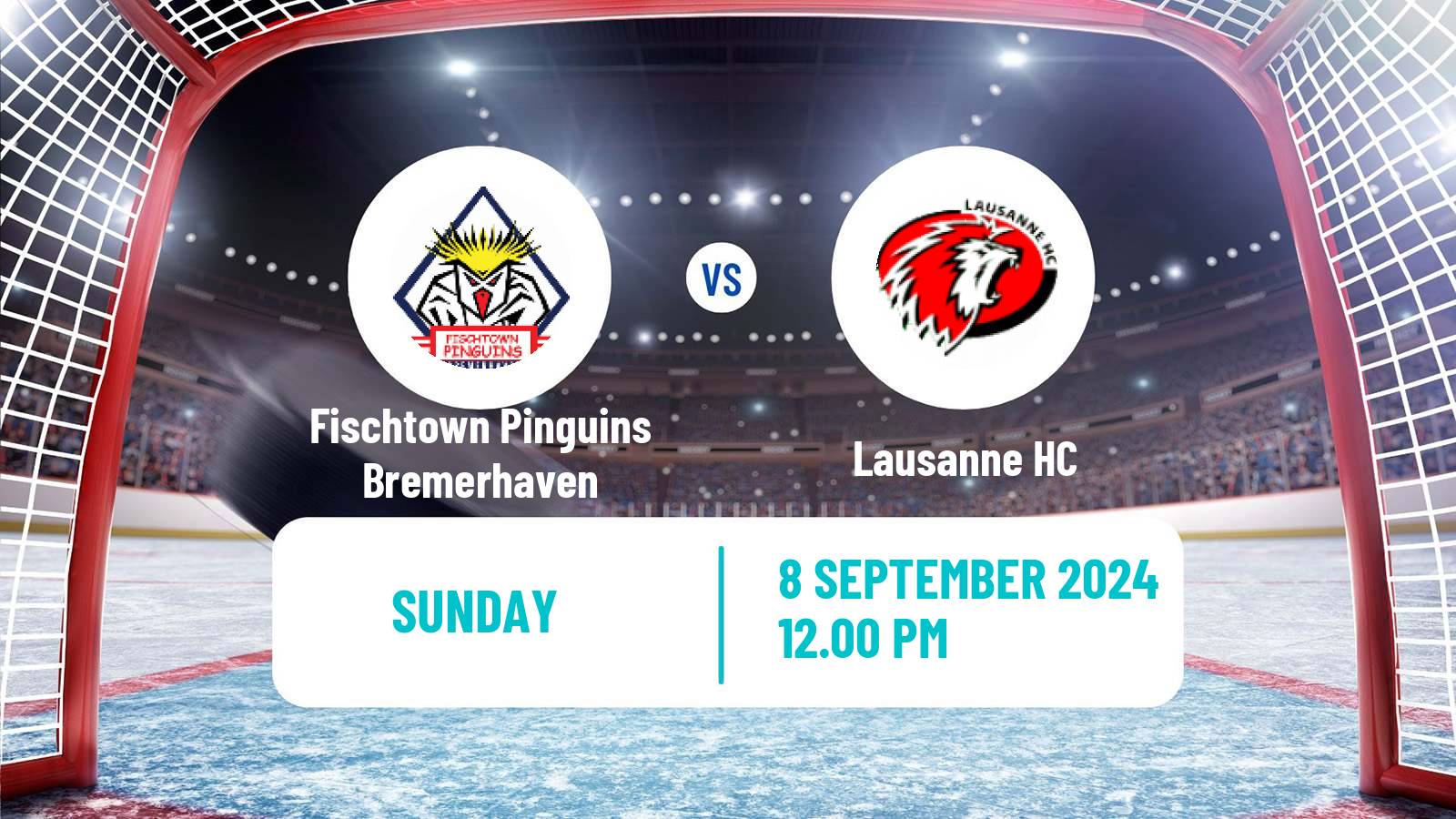 Hockey Champions League Ice Hockey Fischtown Pinguins Bremerhaven - Lausanne HC