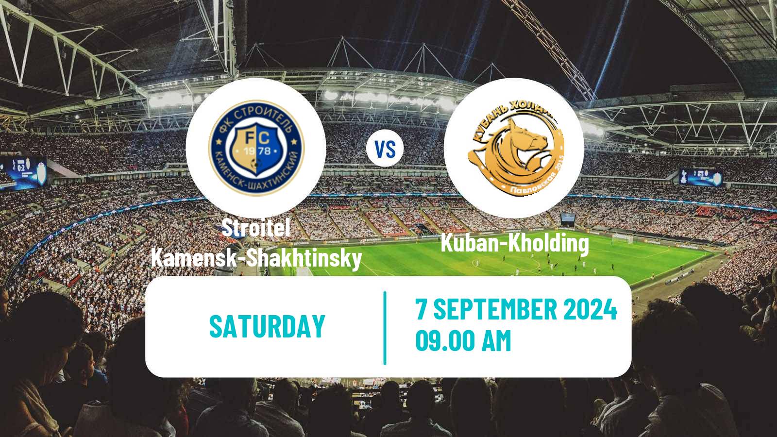 Soccer FNL 2 Division B Group 1 Stroitel Kamensk-Shakhtinsky - Kuban-Kholding