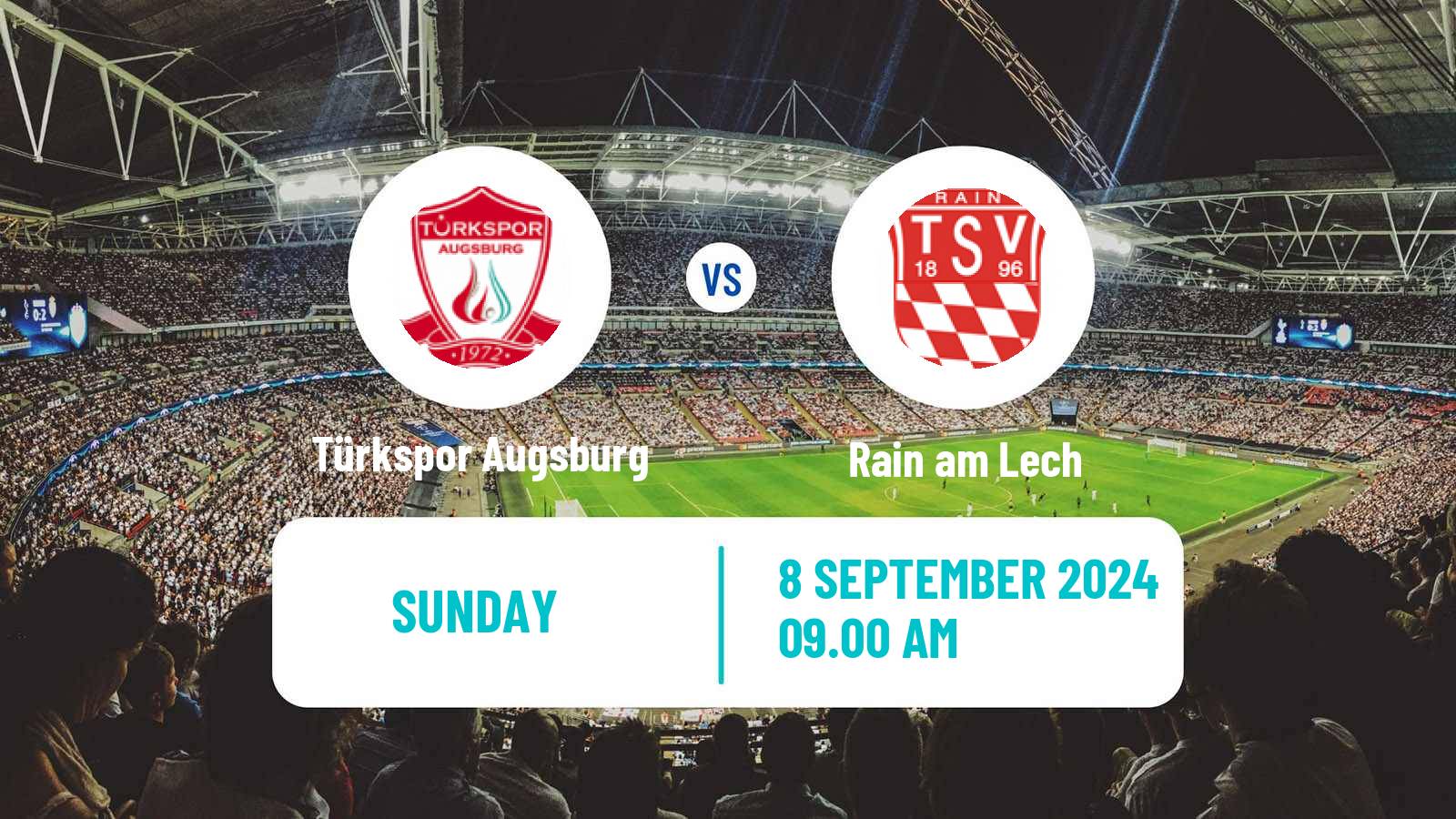 Soccer German Oberliga Bayern Süd Türkspor Augsburg - Rain am Lech