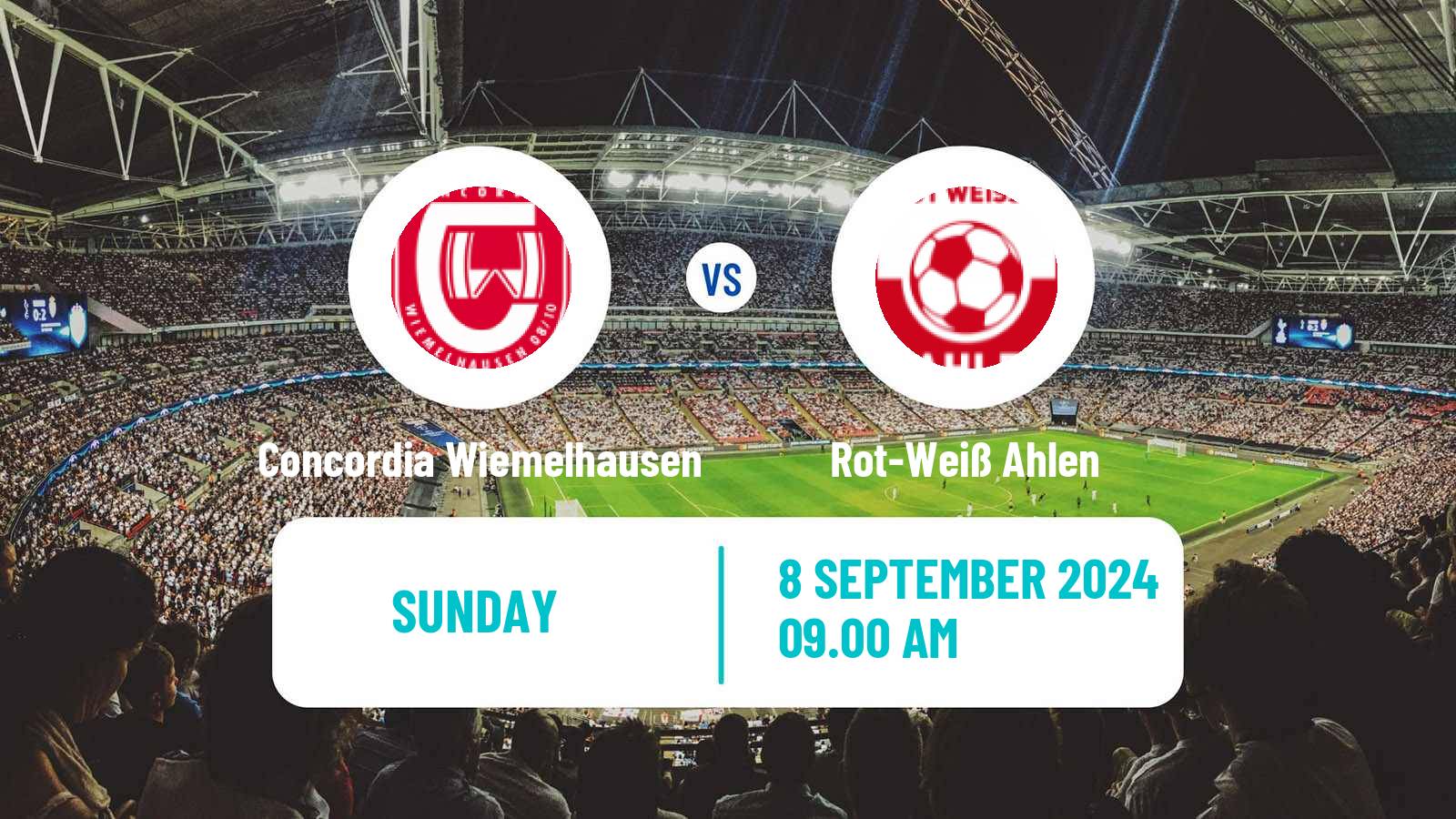 Soccer German Oberliga Westfalen Concordia Wiemelhausen - Rot-Weiß Ahlen