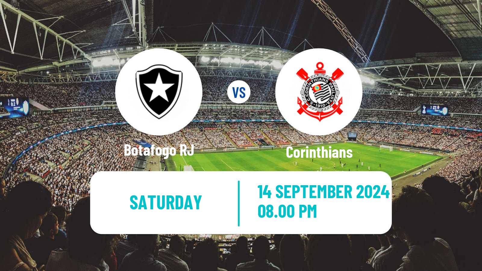 Soccer Brazilian Serie A Botafogo RJ - Corinthians