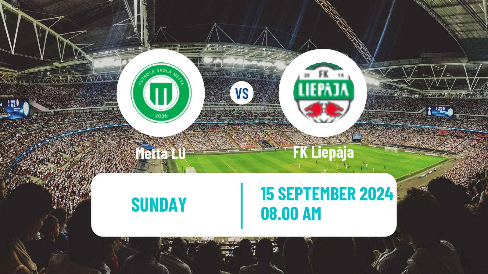 Soccer Latvian Virsliga Metta LU - Liepāja