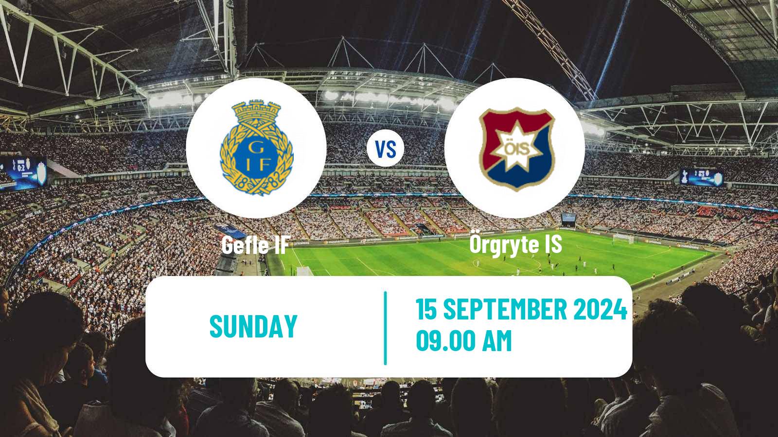 Soccer Swedish Superettan Gefle - Örgryte