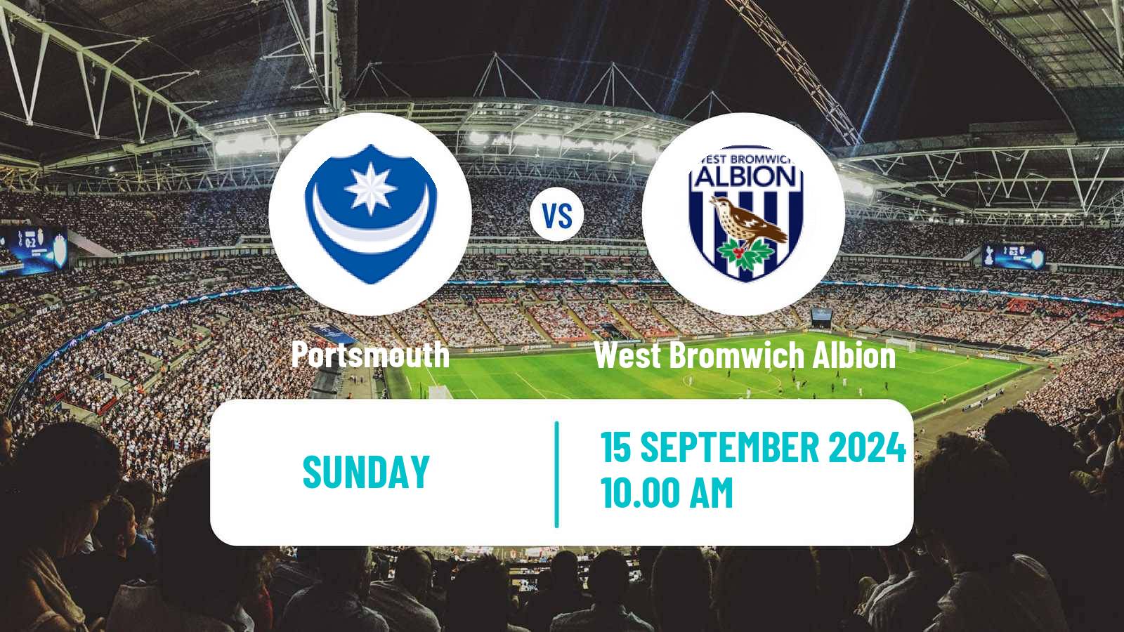 Soccer English League Championship Portsmouth - West Bromwich Albion