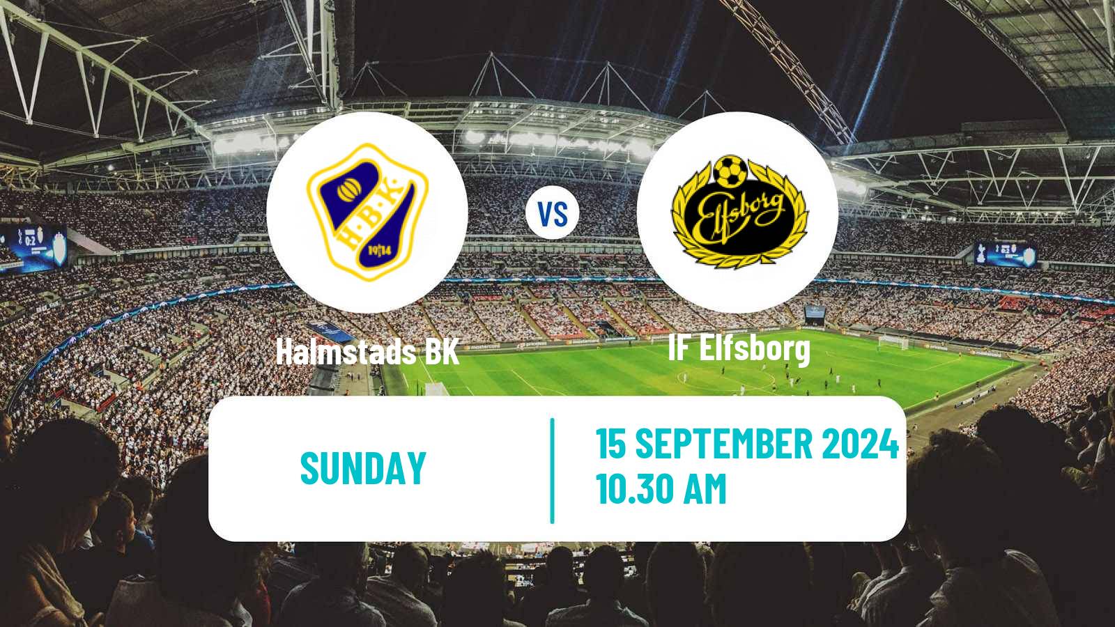 Soccer Swedish Allsvenskan Halmstad - Elfsborg