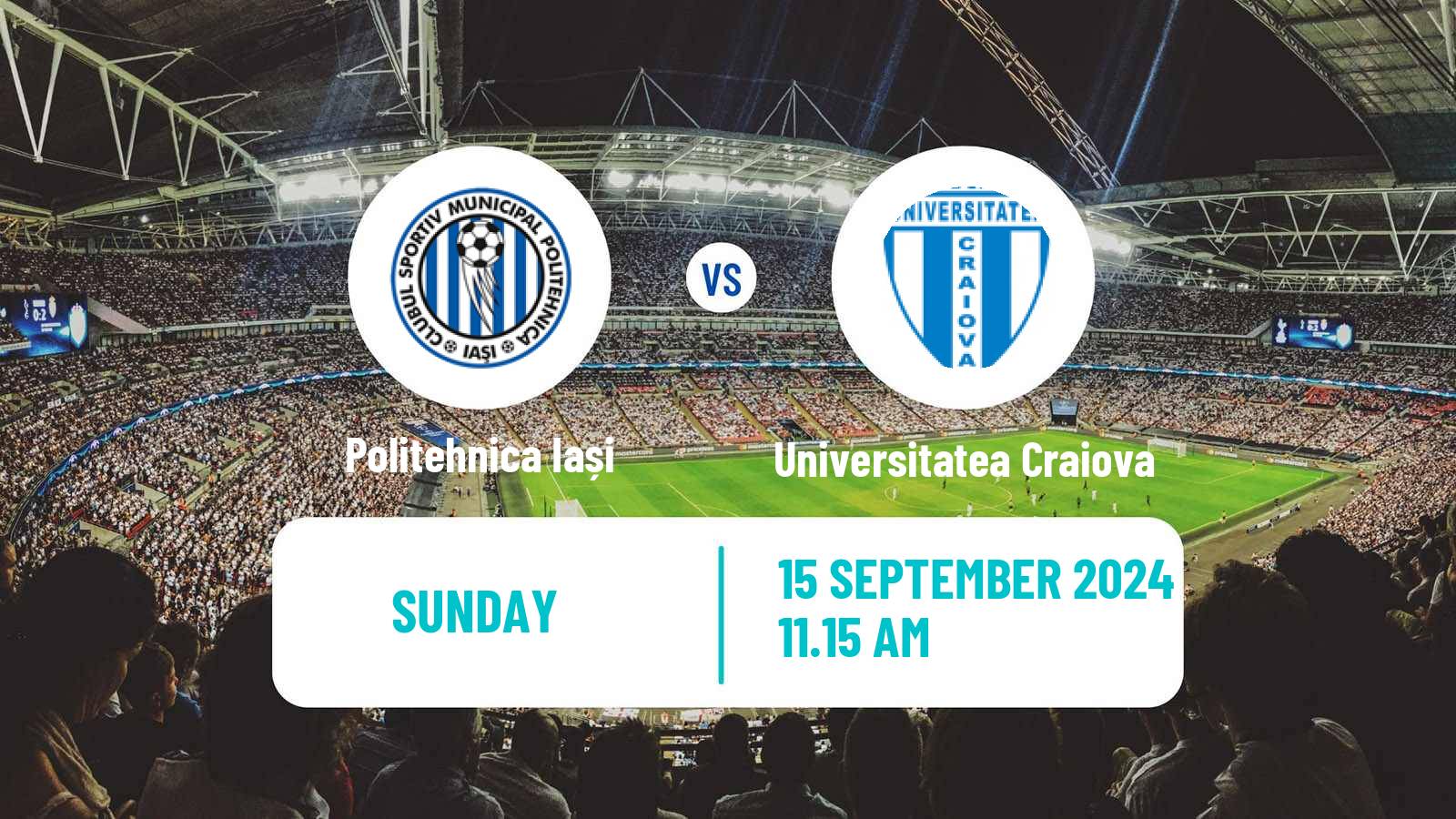 Soccer Romanian Liga 1 Politehnica Iași - Universitatea Craiova