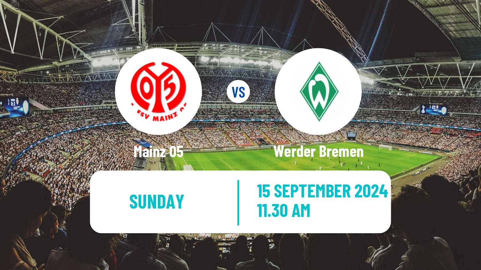 Soccer German Bundesliga Mainz - Werder Bremen