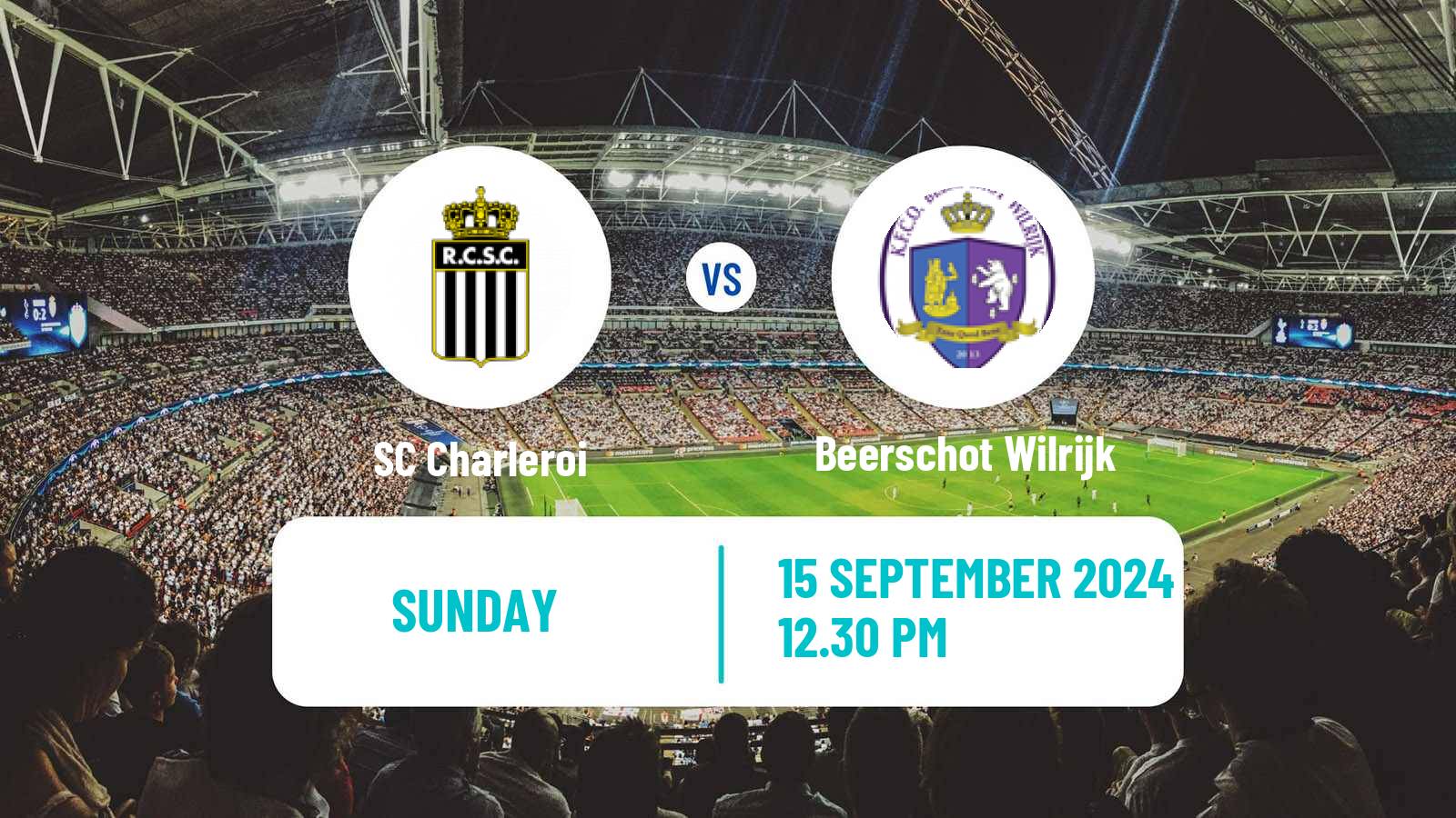 Soccer Belgian Jupiler Pro League Charleroi - Beerschot Wilrijk