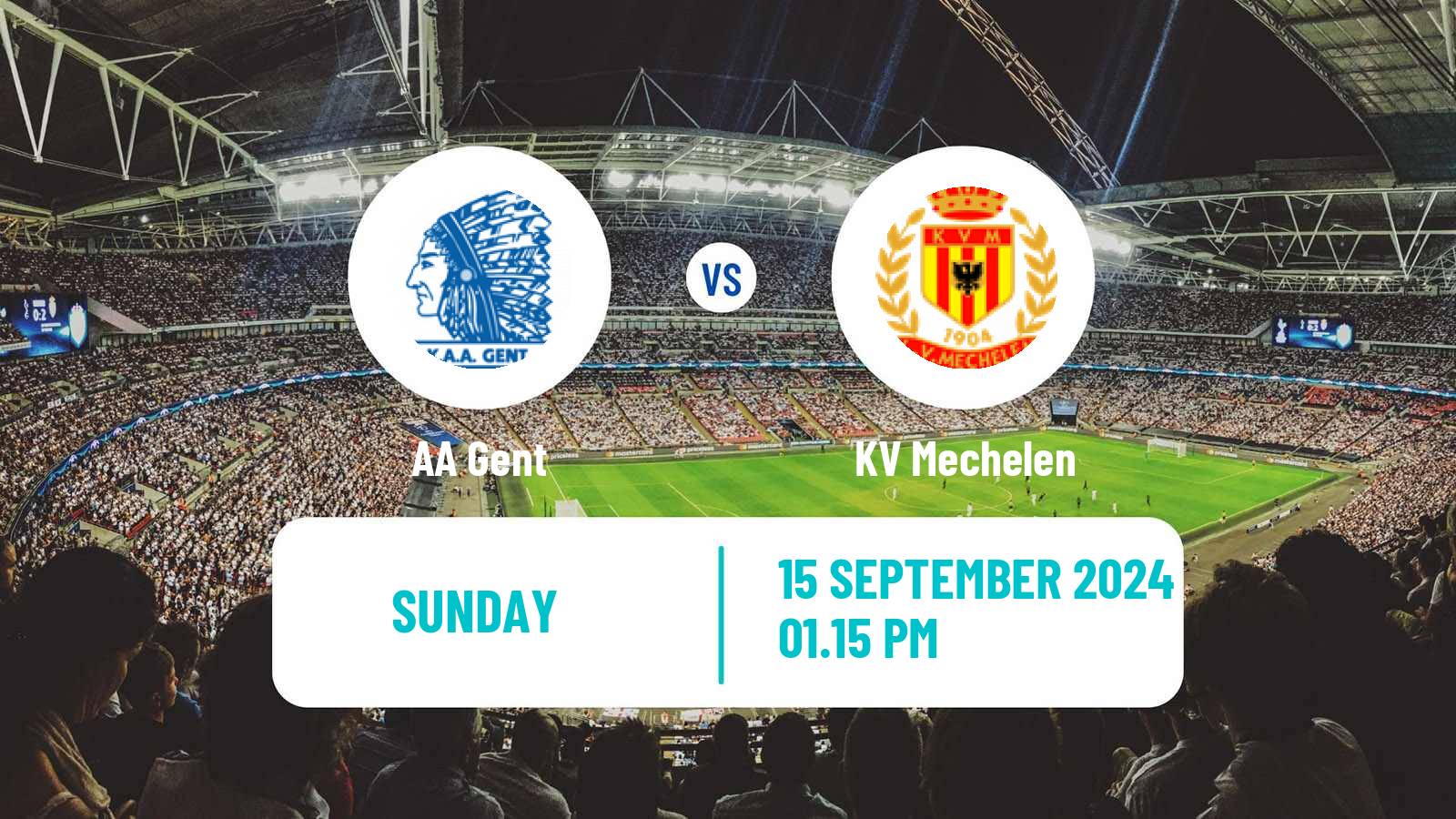 Soccer Belgian Jupiler Pro League Gent - KV Mechelen