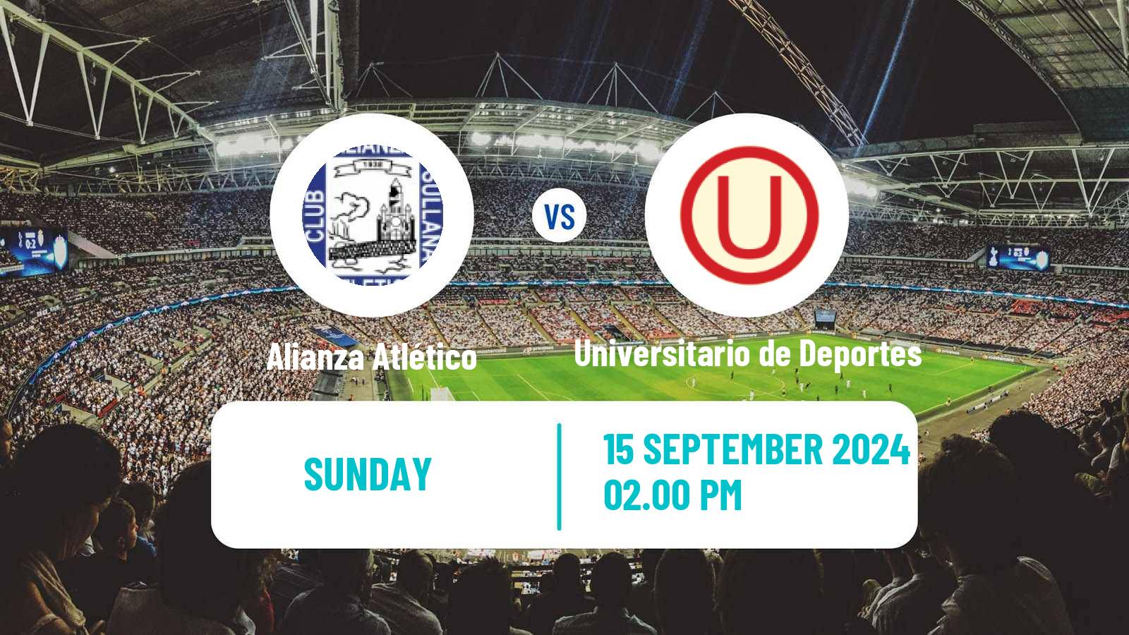 Soccer Peruvian Liga 1 Alianza Atlético - Universitario de Deportes