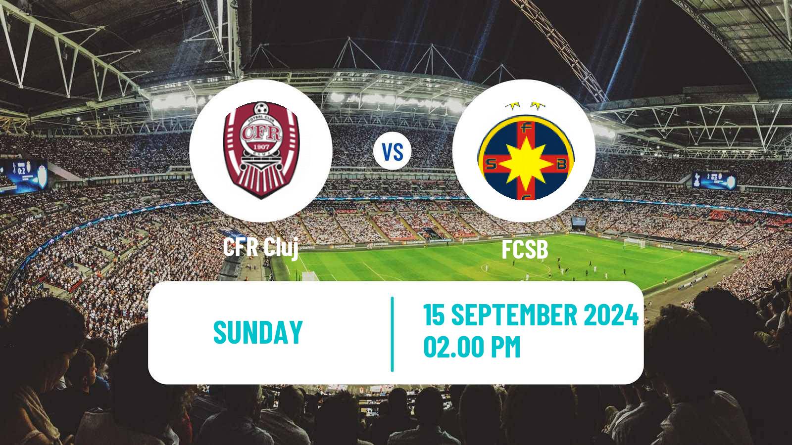 Soccer Romanian Liga 1 CFR Cluj - FCSB