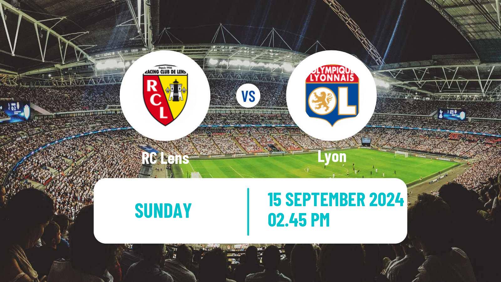 Soccer French Ligue 1 Lens - Lyon