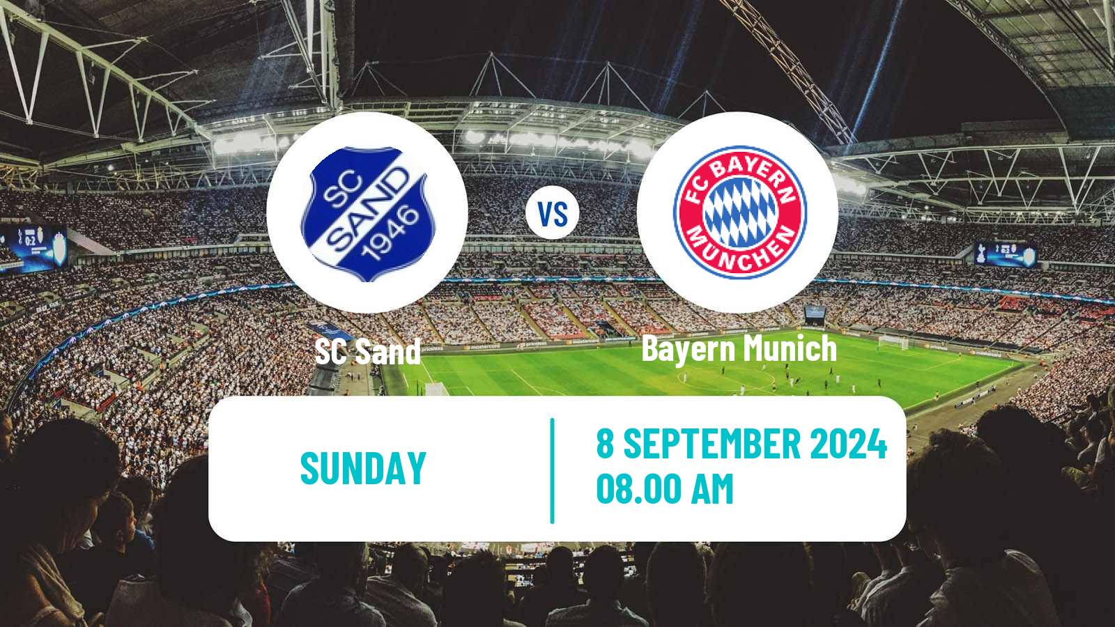 Soccer German DFB Pokal Women Sand - Bayern Munich