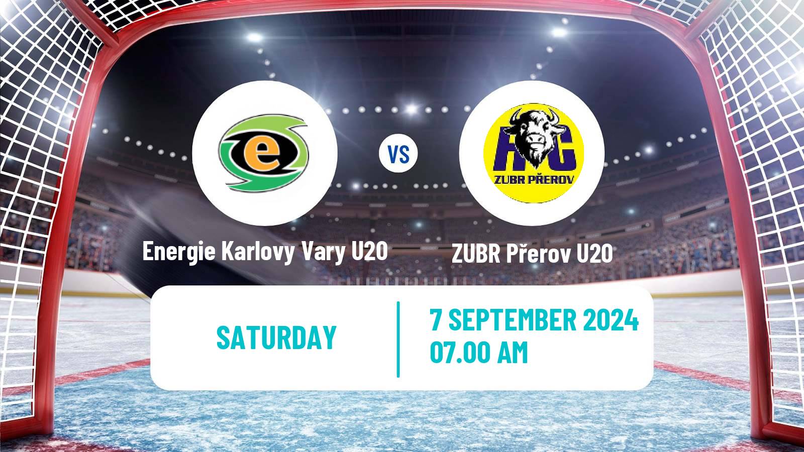 Hockey Czech ELJ Energie Karlovy Vary U20 - ZUBR Přerov U20