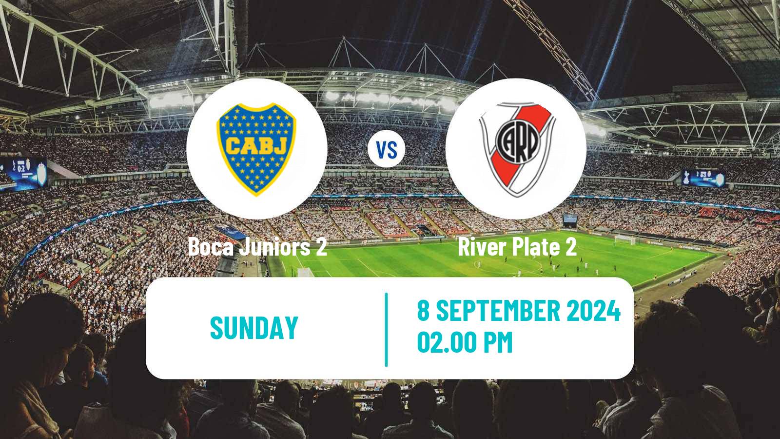 Soccer Argentinian Reserve League Boca Juniors 2 - River Plate 2