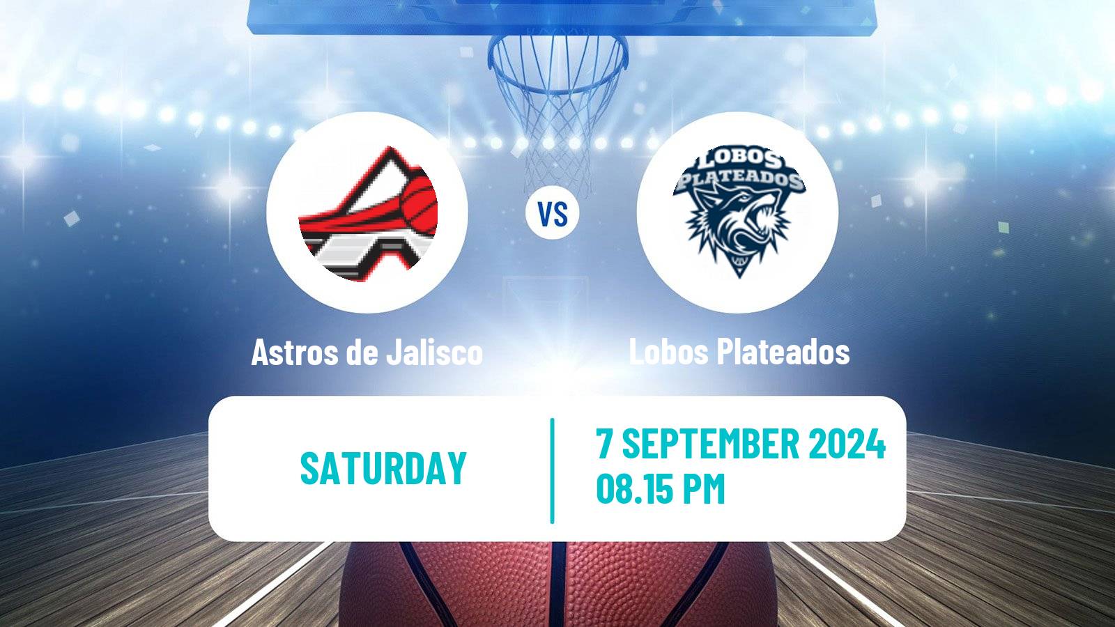 Basketball Mexican LNBP Astros de Jalisco - Lobos Plateados