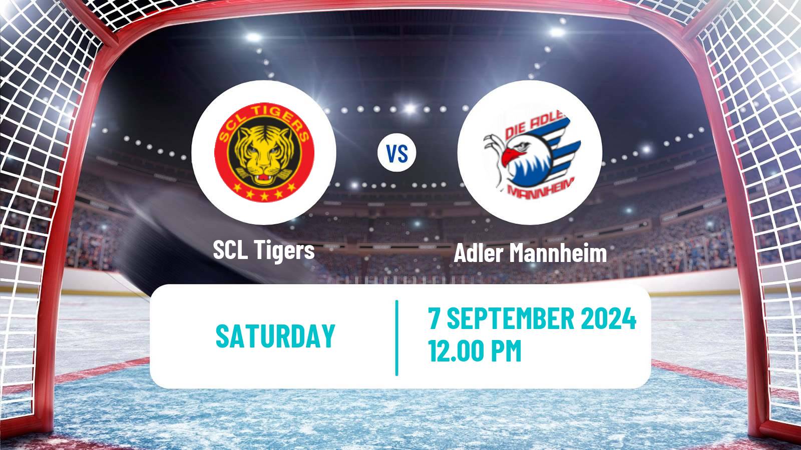 Hockey Club Friendly Ice Hockey SCL Tigers - Adler Mannheim