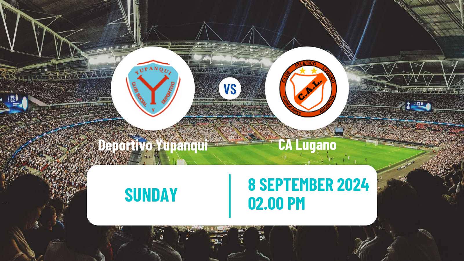 Soccer Argentinian Primera C Deportivo Yupanqui - Lugano