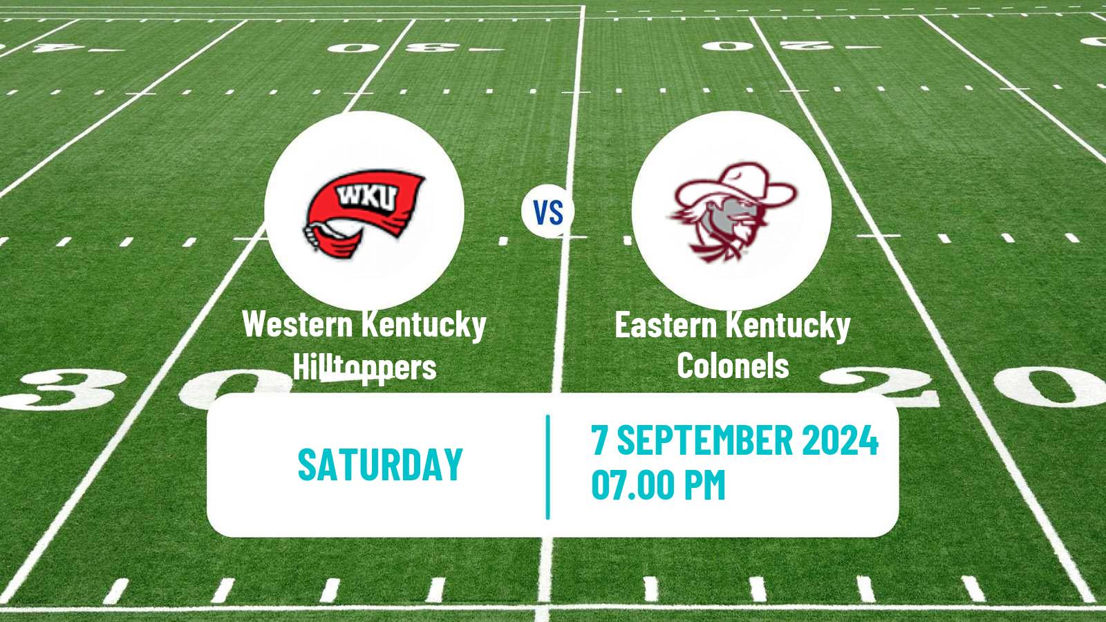 American football NCAA College Football Western Kentucky Hilltoppers - Eastern Kentucky Colonels