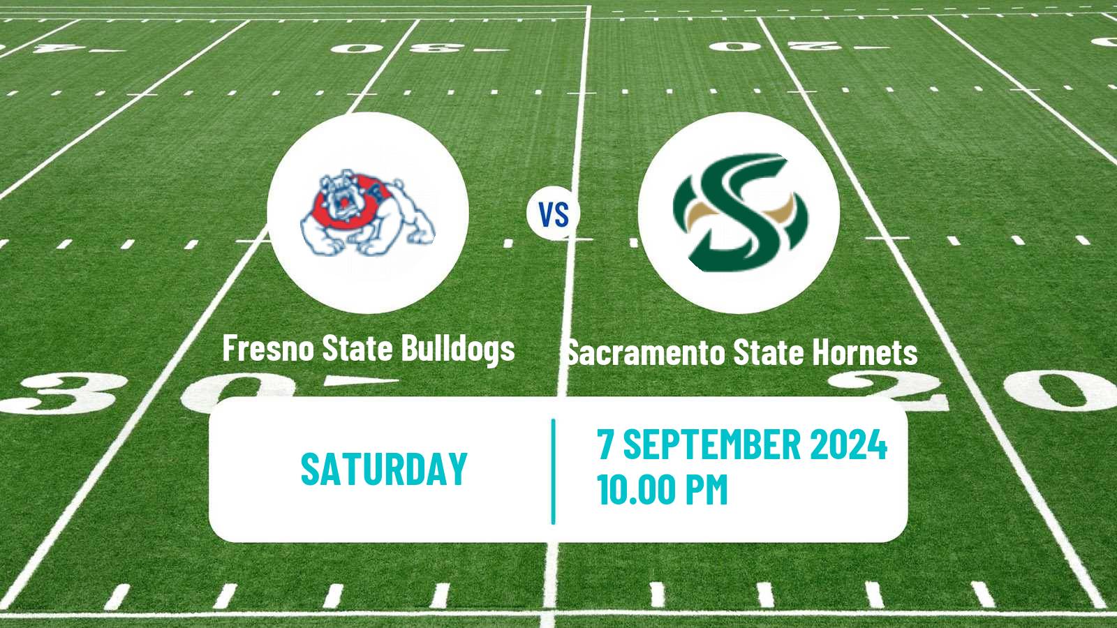 American football NCAA College Football Fresno State Bulldogs - Sacramento State Hornets