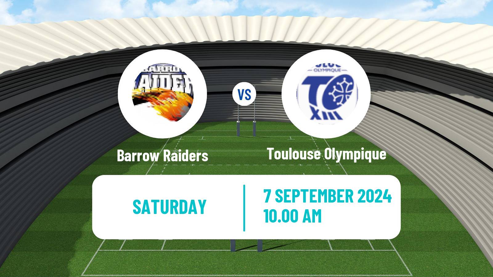 Rugby league English Championship Rugby League Barrow Raiders - Toulouse Olympique