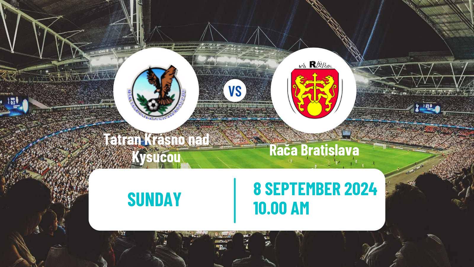 Soccer Slovak 3 Liga West Tatran Krásno nad Kysucou - Rača Bratislava