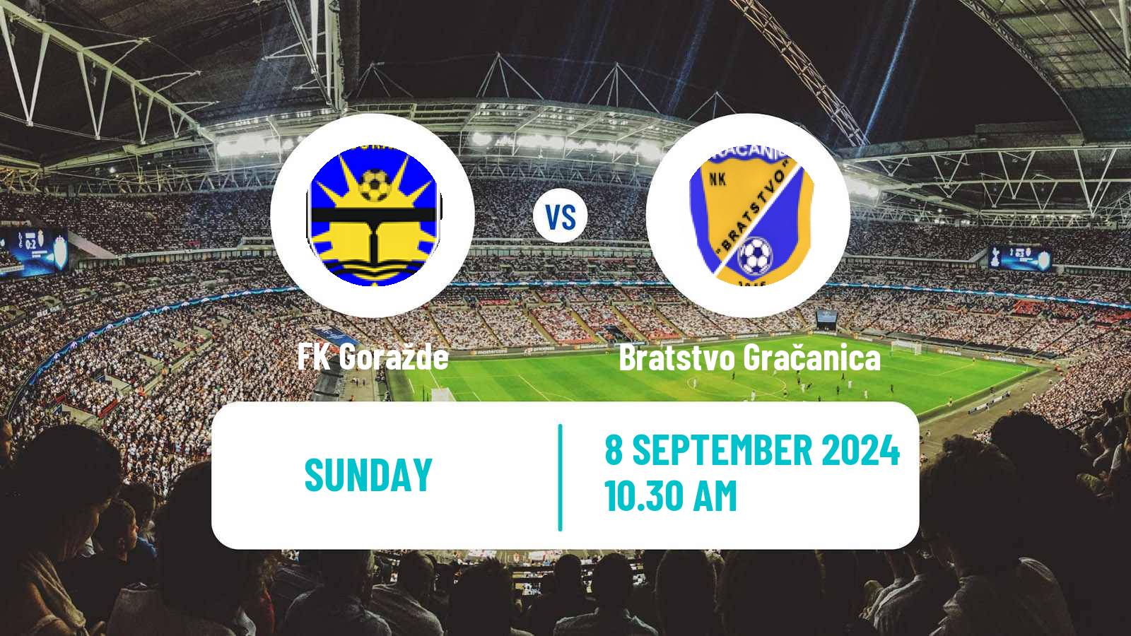 Soccer Bosnian Prva Liga FBiH Goražde - Bratstvo Gračanica