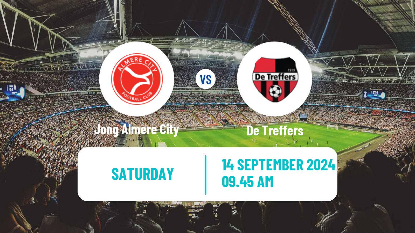 Soccer Dutch Tweede Divisie Jong Almere City - De Treffers