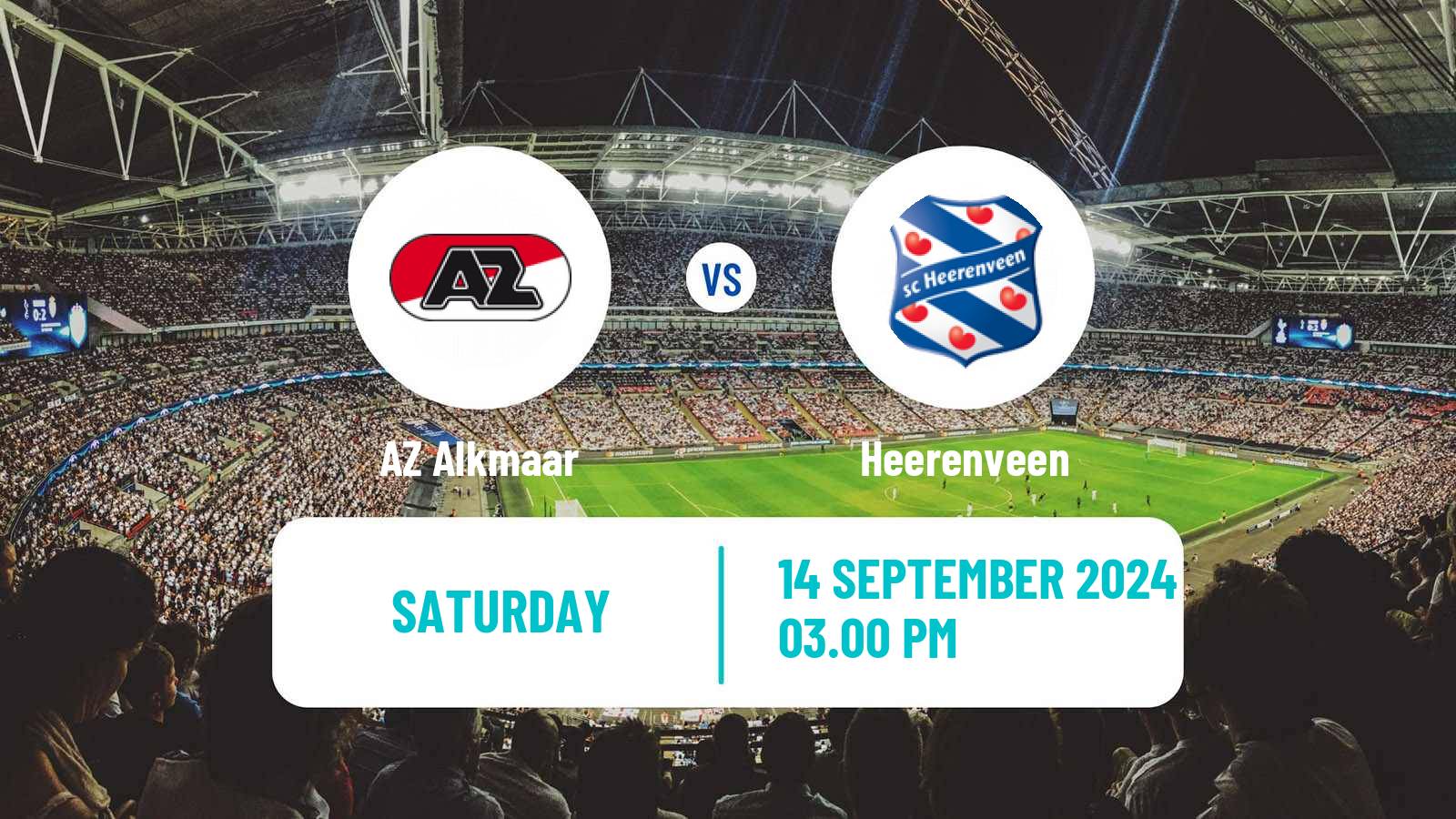 Soccer Dutch Eredivisie AZ Alkmaar - Heerenveen