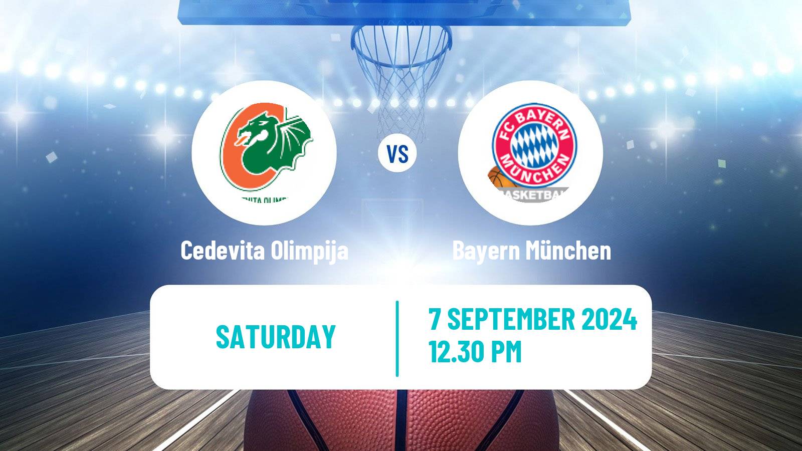 Basketball Club Friendly Basketball Cedevita Olimpija - Bayern München