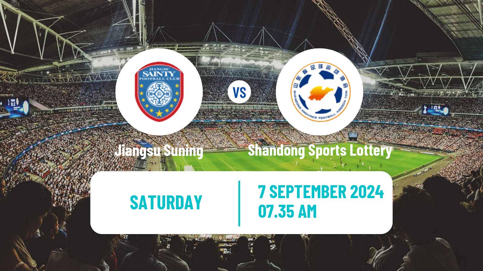 Soccer Chinese Super League Women Jiangsu Suning - Shandong Sports Lottery