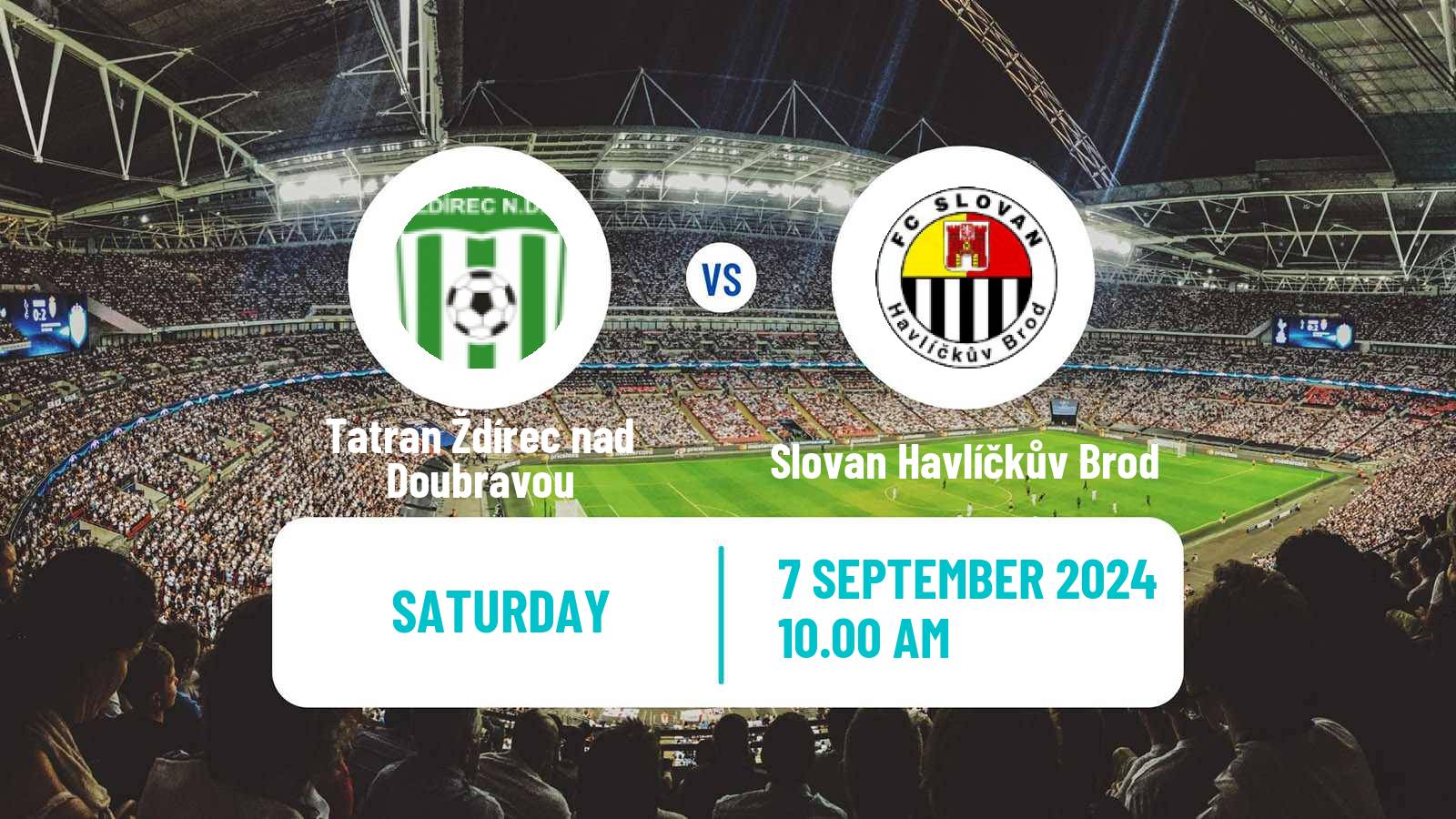 Soccer Czech Division D Tatran Ždírec nad Doubravou - Slovan Havlíčkův Brod