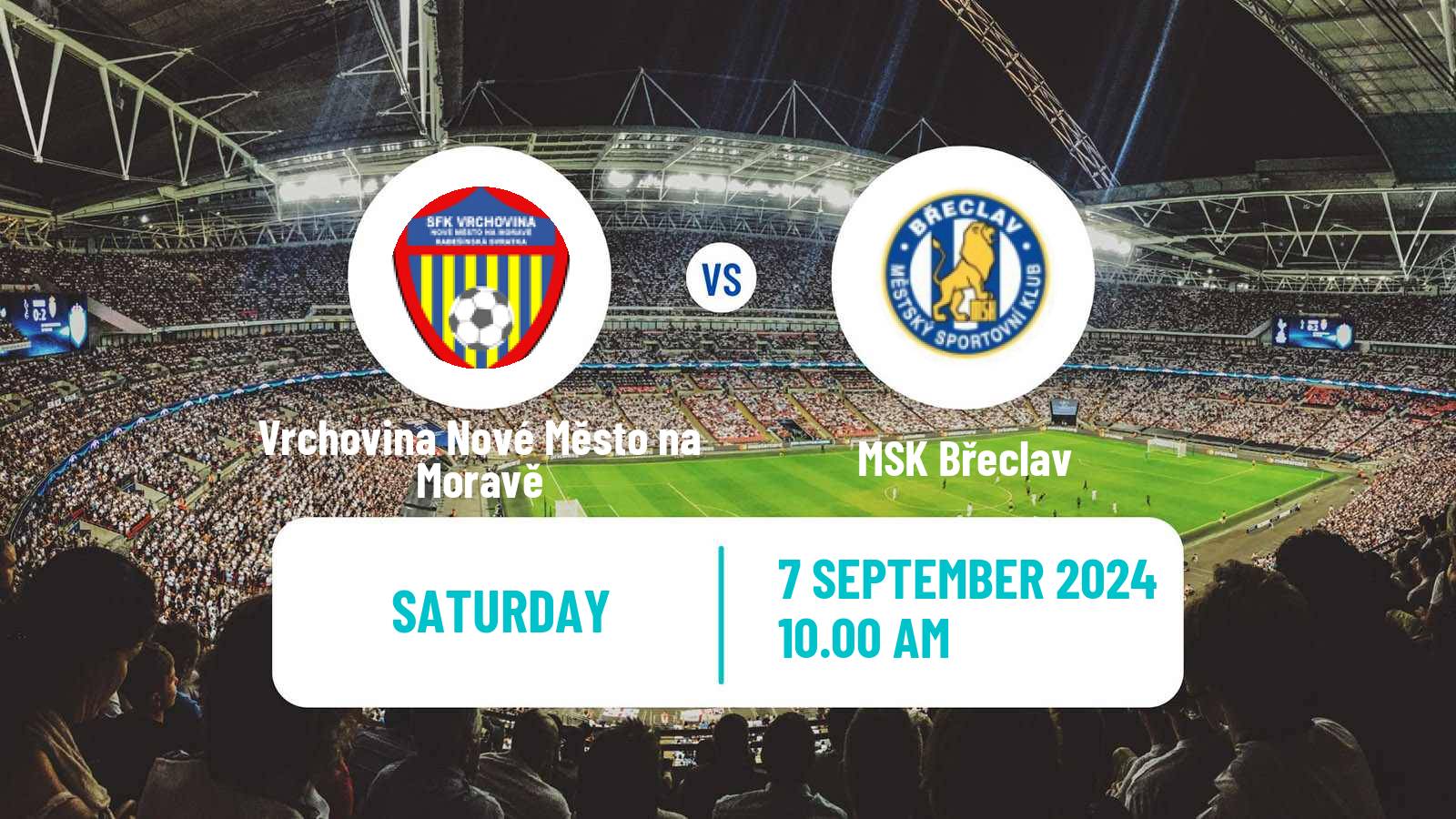 Soccer Czech Division D Vrchovina Nové Město na Moravě - Břeclav