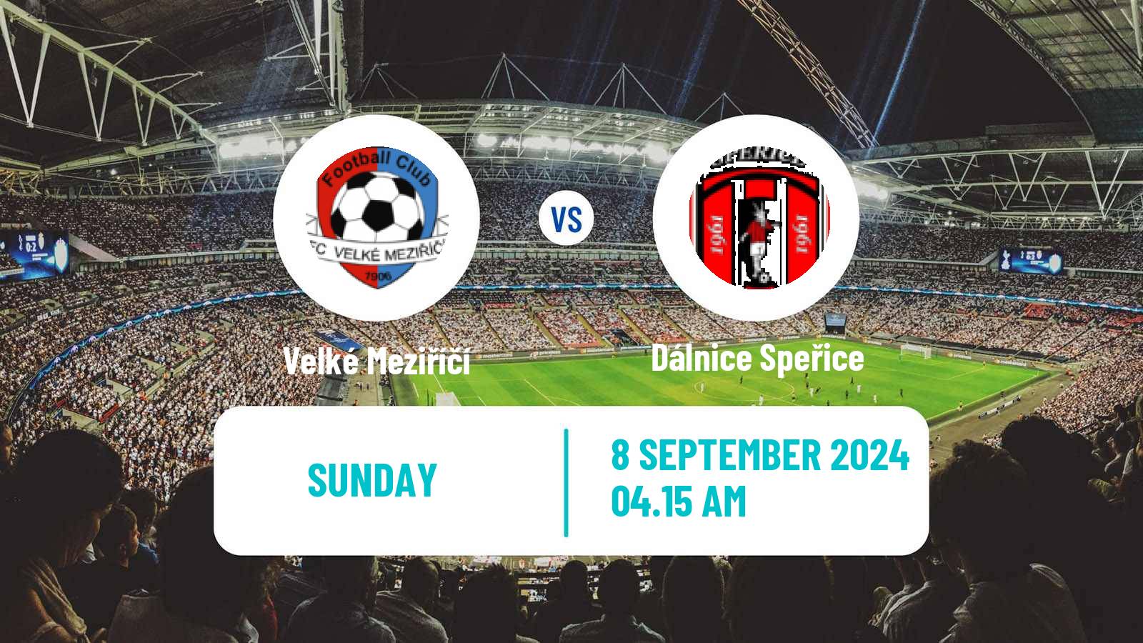 Soccer Czech Division D Velké Meziříčí - Dálnice Speřice