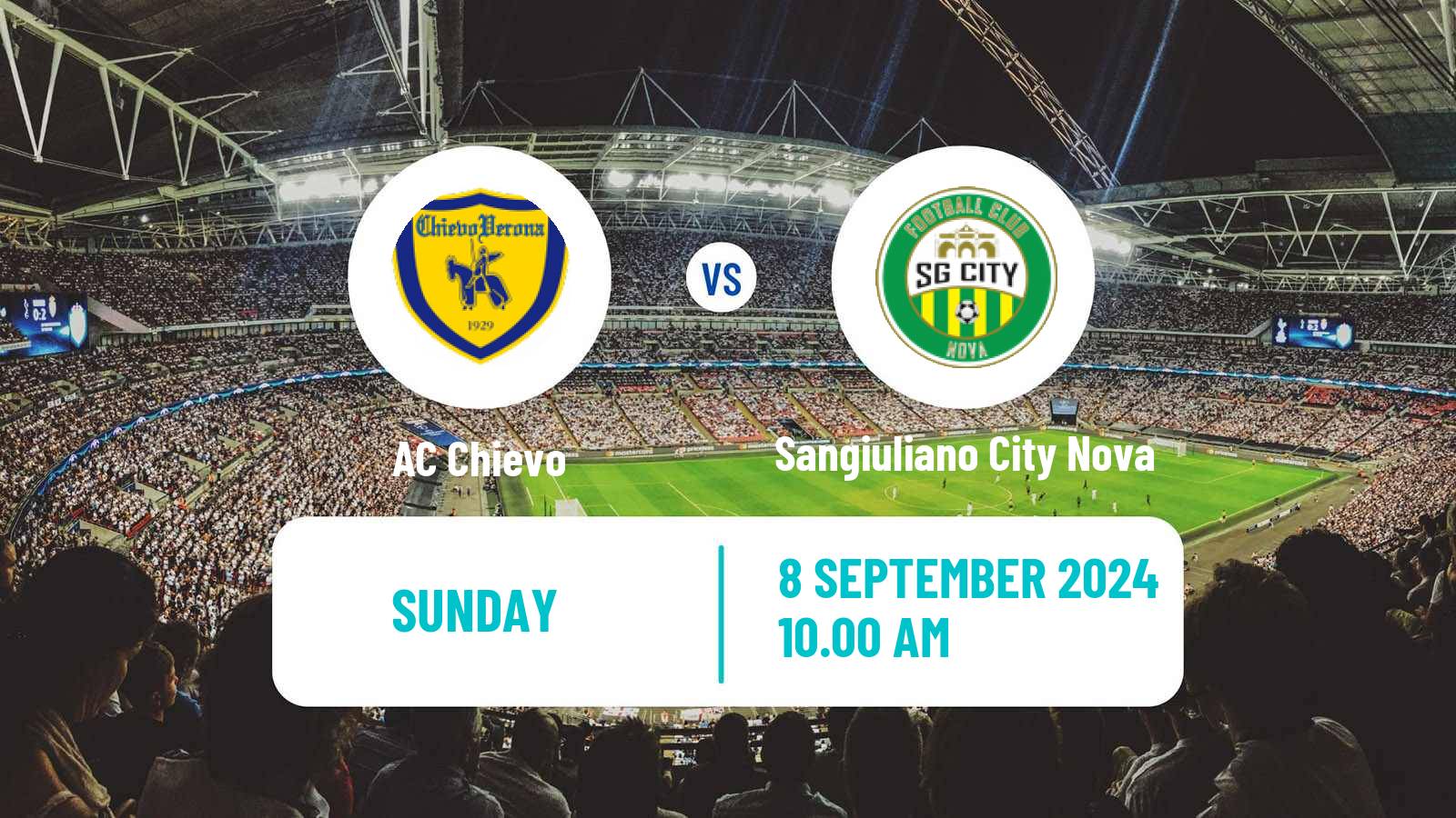 Soccer Italian Serie D - Group B Chievo - Sangiuliano City Nova