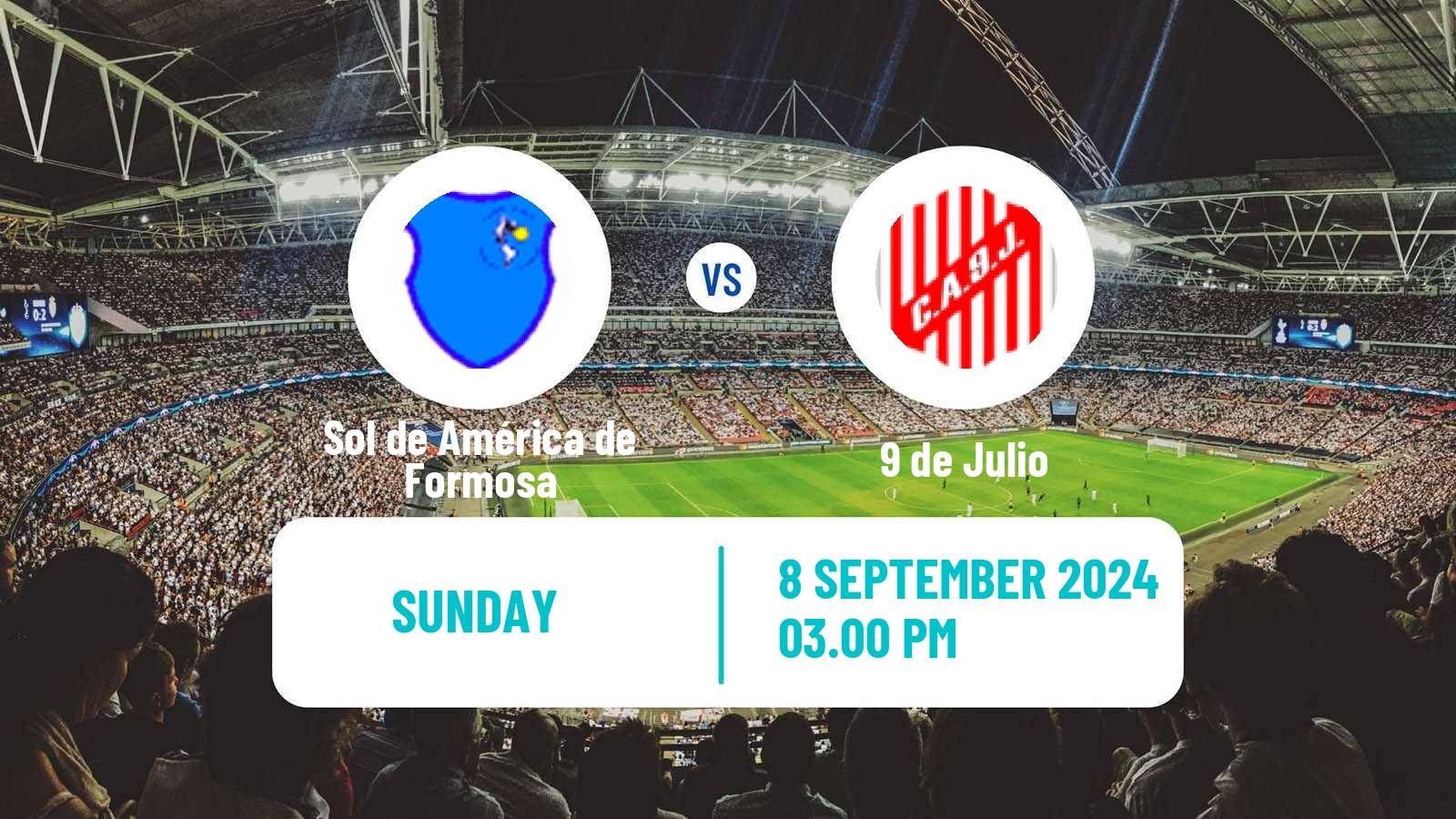 Soccer Argentinian Torneo Federal Sol de América de Formosa - 9 de Julio