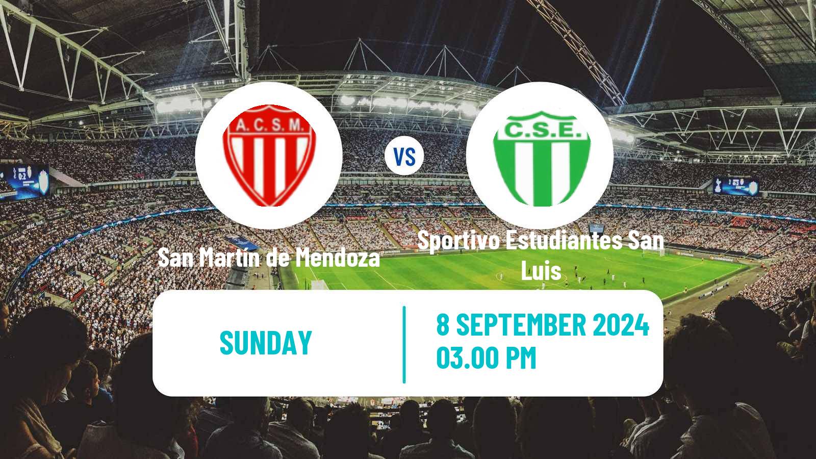 Soccer Argentinian Torneo Federal San Martín de Mendoza - Sportivo Estudiantes San Luis