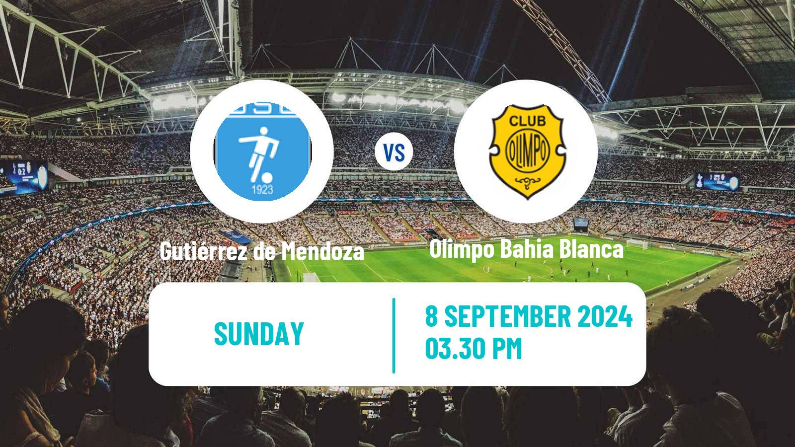 Soccer Argentinian Torneo Federal Gutiérrez de Mendoza - Olimpo Bahia Blanca