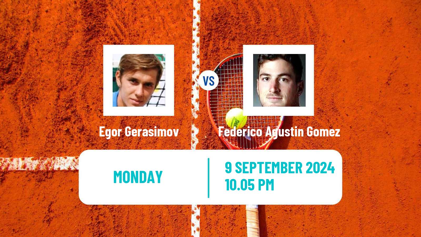 Tennis Guangzhou 2 Challenger Men 2024 Egor Gerasimov - Federico Agustin Gomez