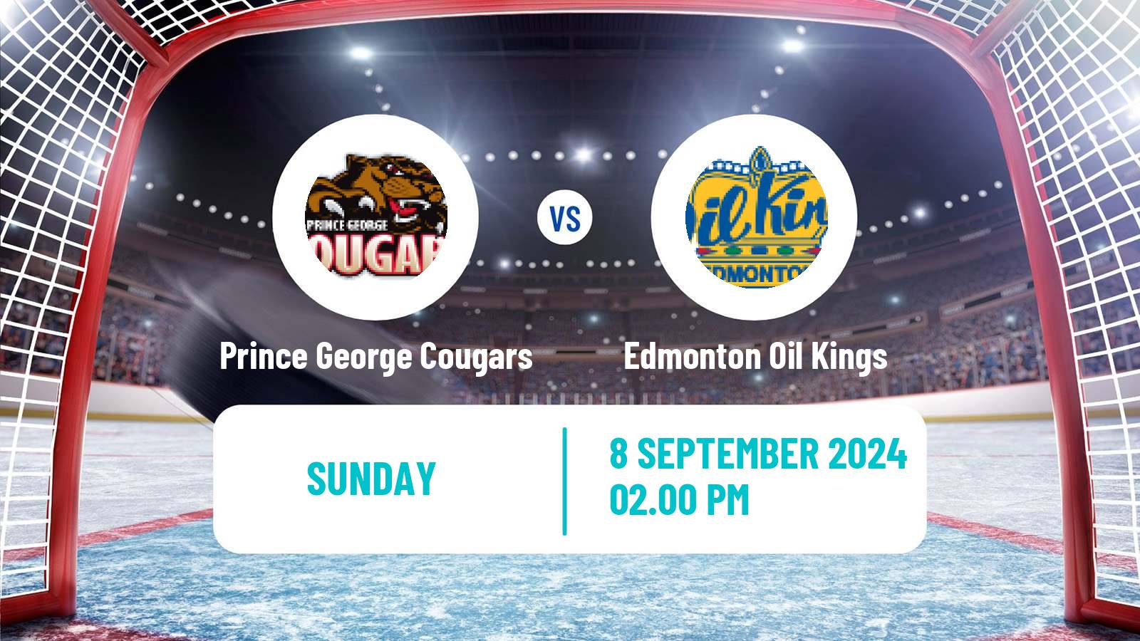 Hockey WHL Prince George Cougars - Edmonton Oil Kings